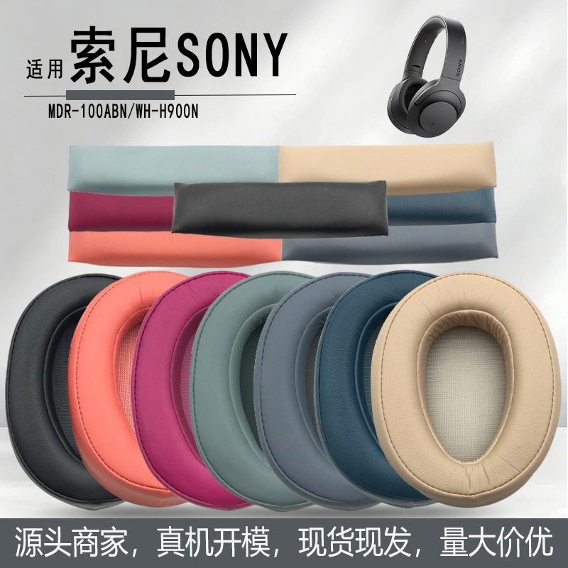 Replacement Ear Pads and Headband Cushion Accessories for Sony MDR-100ABN WH-H900N Headphones
