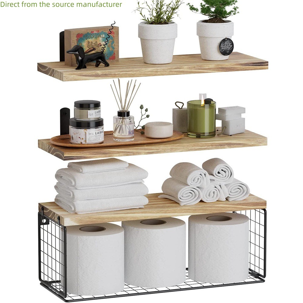 Wall-mounted home storage shelf