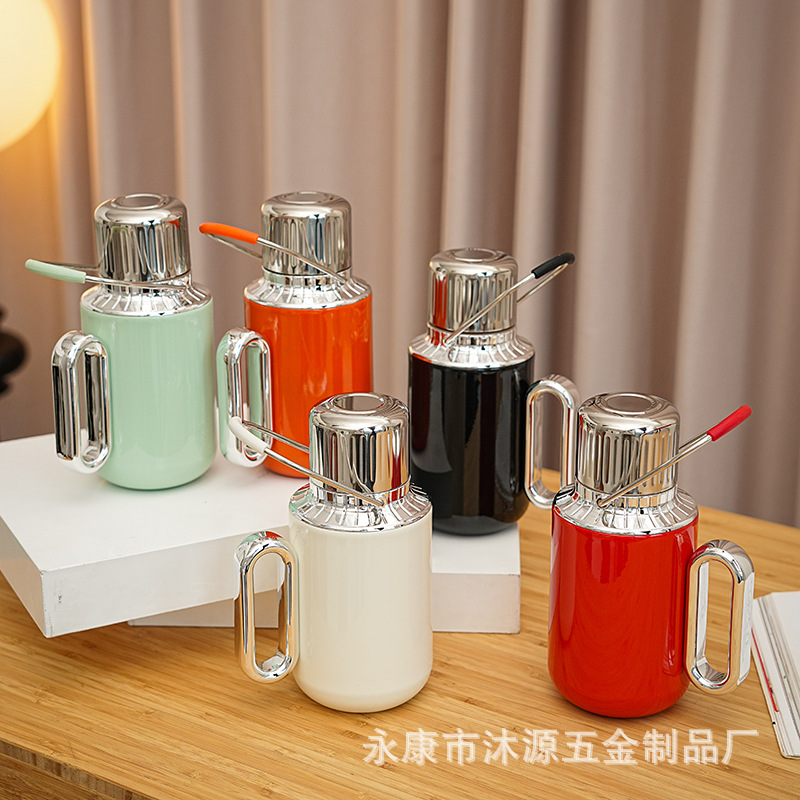 316不锈钢手提壶保温户外运动水壶焖泡壶大容量保温壶便携水杯