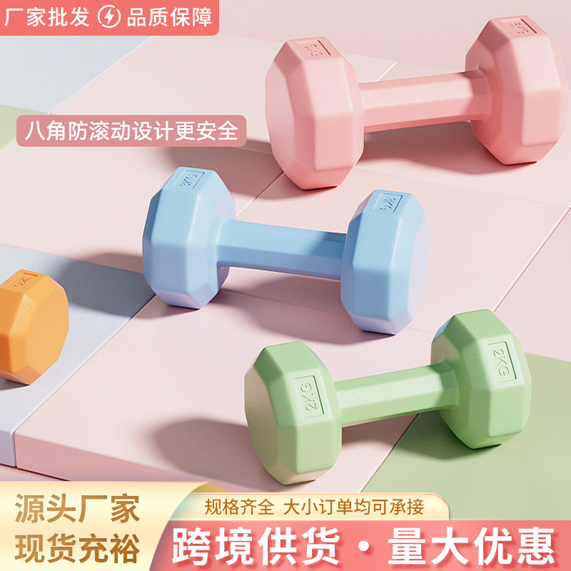 Dumbbell Fitness Equipment Home Workout Women's Dumbbells Kids Teens Women's Pair Colorful Cement Small Dumbbells