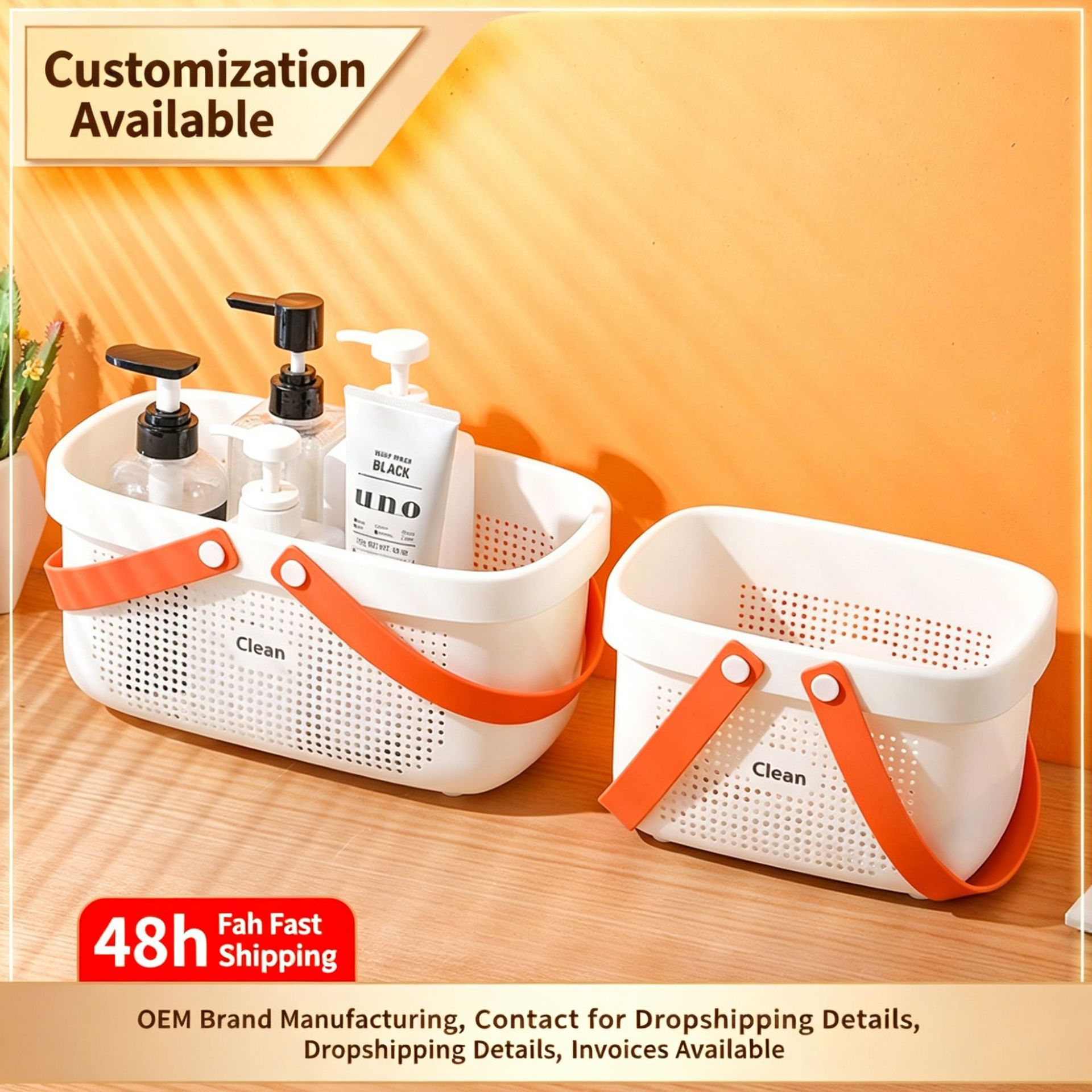 Bathroom Shower Storage Basket for Home Use