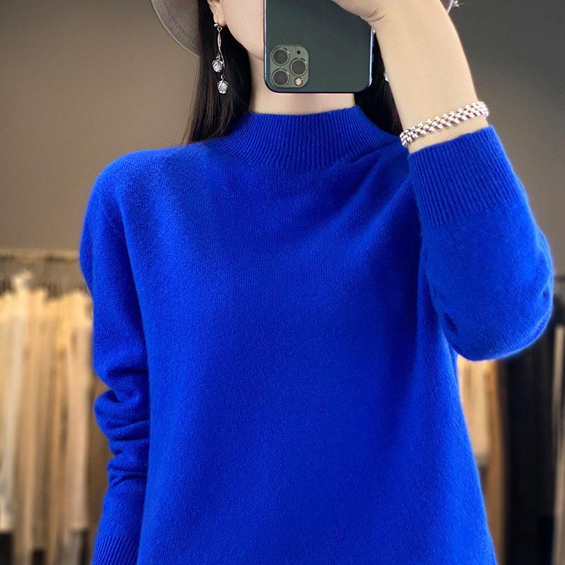 羊毛衫女一线成衣无缝羊毛针织衫跨境羊毛打底上衣羊毛跨境羊毛衫