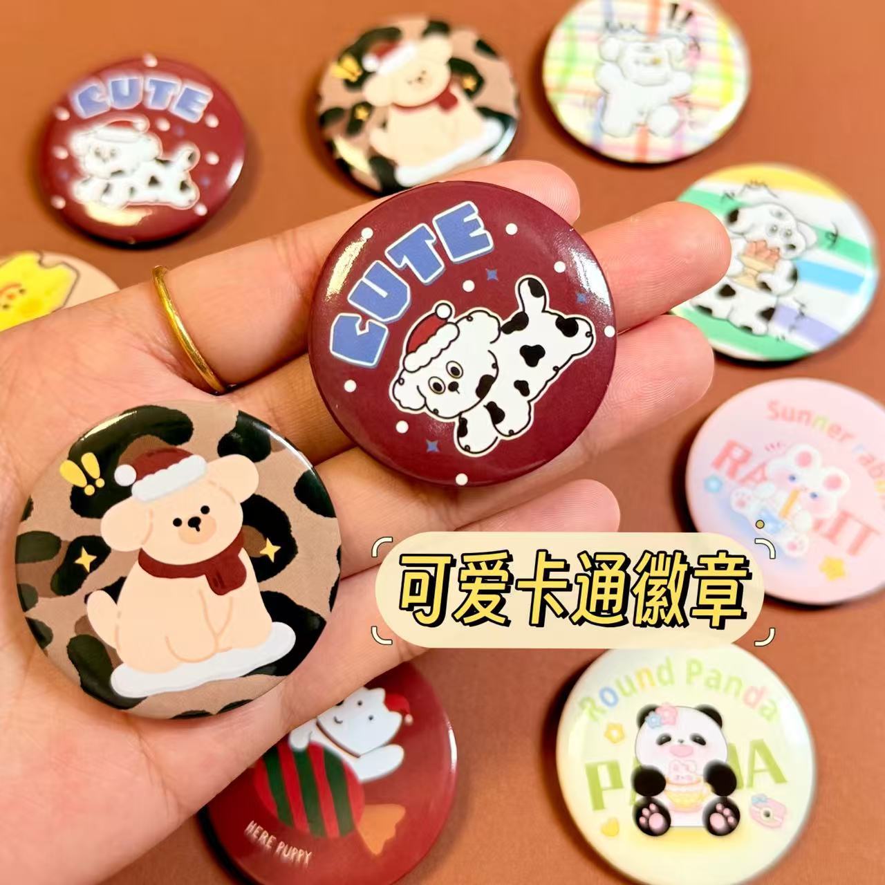 Cute Badge Mini Pin Journal Bag Decoration Pendant Cartoon Small Gift Children's Brooch Gift Wholesale