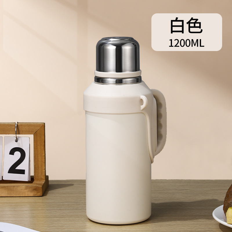 New Large Capacity Outdoor Insulated Bottle 316 Stainless Steel Portable Car Insulated Travel Kettle with Handle
