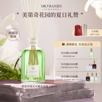 DR.VRANJES柑香异境无火藤条香薰250ml香薰室内卧室生日礼物