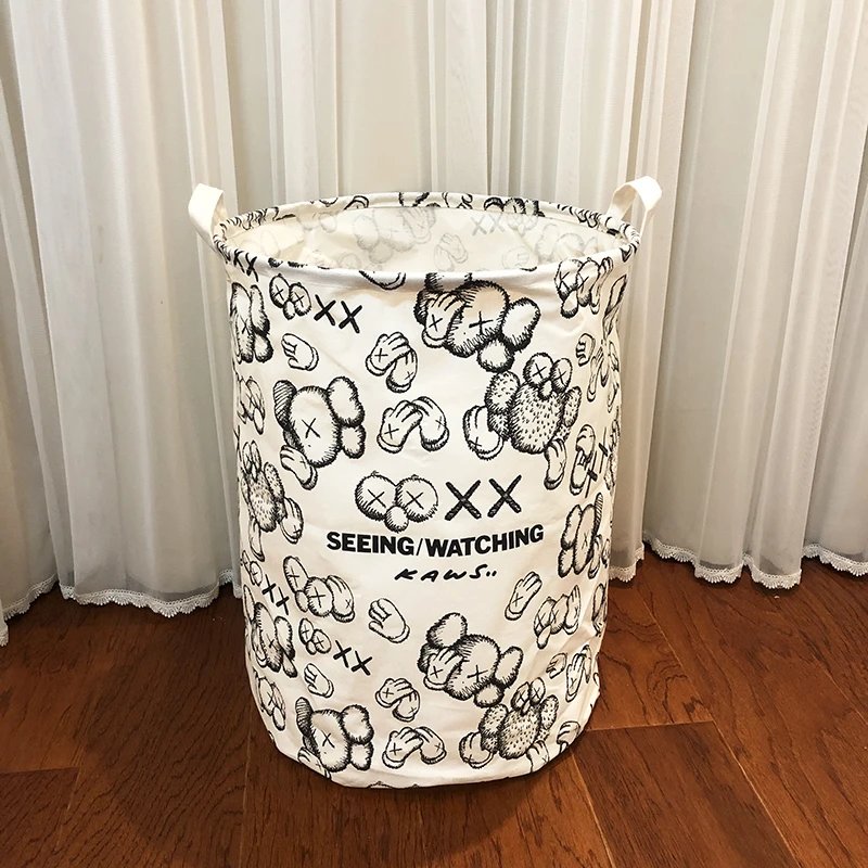 Home Bedroom Closet Laundry Basket Canvas Storage Bin Household Fabric Miscellaneous Storage Large Toy Storage Bi