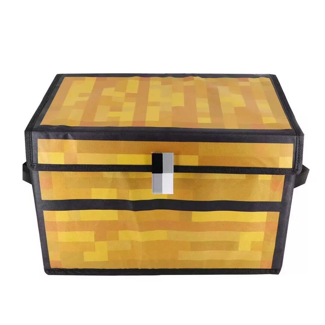 My World Minecraft Game TNT Treasure Box Lawn Storage Box Storage Stool Foldable for Home
