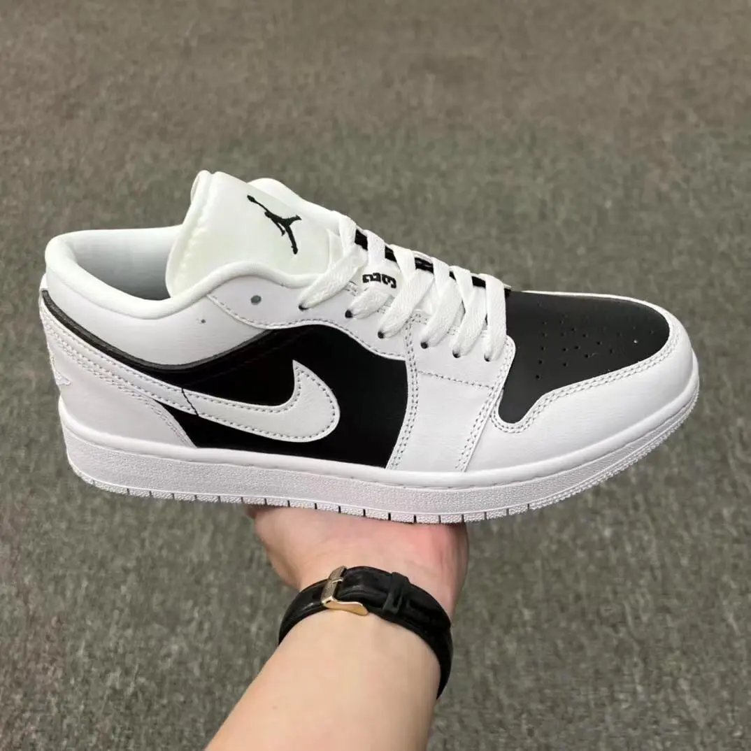 现货供应软头层 品控大底版型 全套原纸板楦头开发 Air Jordan AJ1 Low 低帮 反转黑白熊猫DC0774100 乔一 aj1 休闲鞋 板鞋 运动鞋 篮球鞋 复古篮球鞋