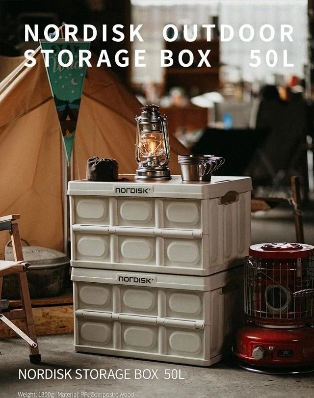 The DUNKIN Danish Big White Bear collection box with a large 55L capacity at the bottom of the 199-fire world is available for outdoor campers with a folding design.