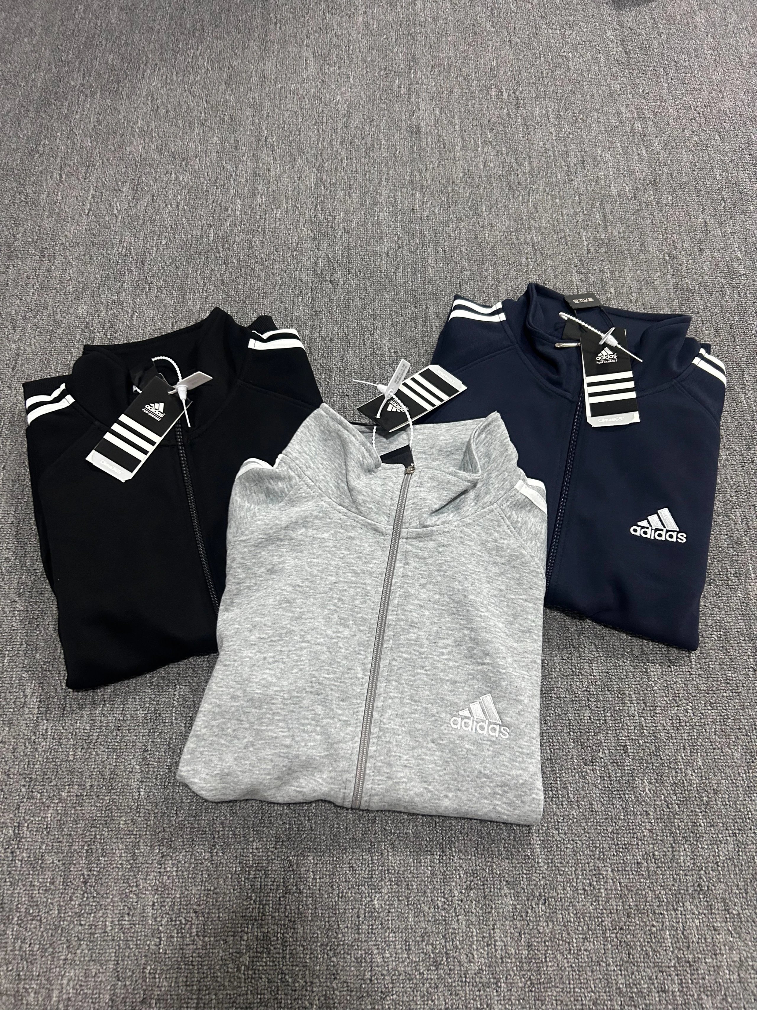 新店开业0元购现货秒发阿迪AD开衫卫衣薄款外套 春秋 男女外套慵懒风 复古百搭款 刺绣标 三标齐当天物流  不卡揽收