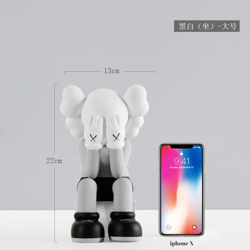 Light luxury violent bear doll upscale living room entrance key storage tray home decorations ornamentsYuan Xi flagship store
